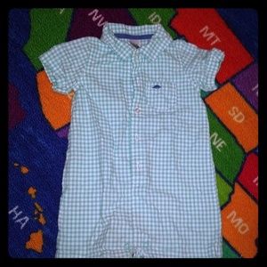 Carter's button down romper onesie